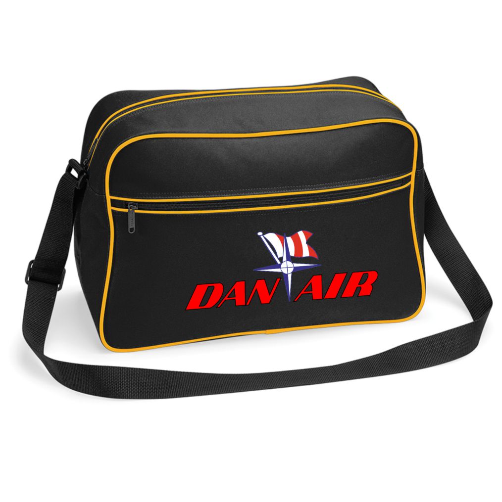Customiseable Retro Vintage Design DanAir Airline Flight Travel Shoulder Bag