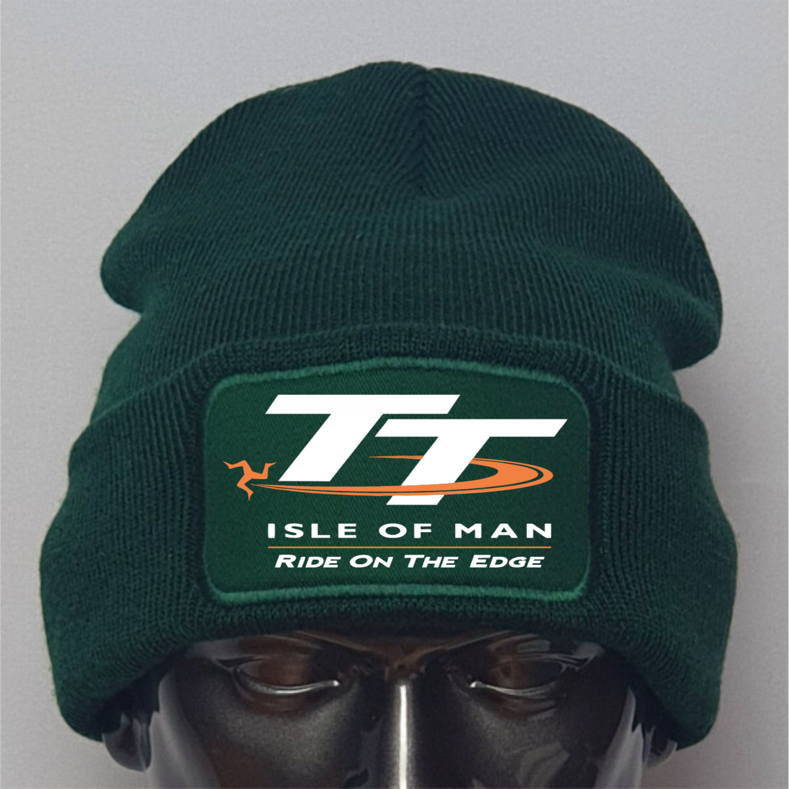 Classic Isle of Man TT Motorcycle Road Racing Capital Biker Logo Quality Beanie Hat