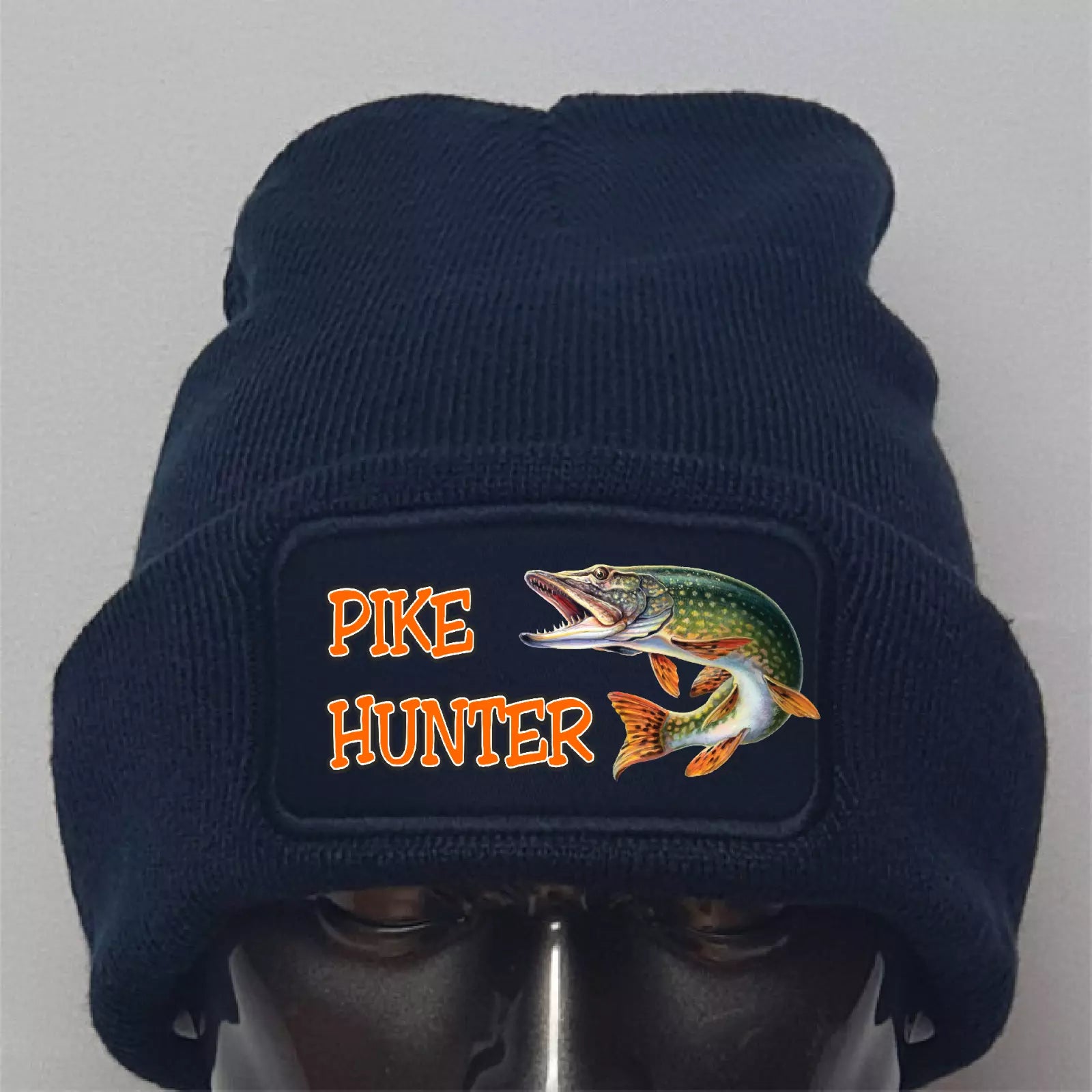 Humorous Funny Fishing Angling Pike Hunter Premium Quality Beanie Hat