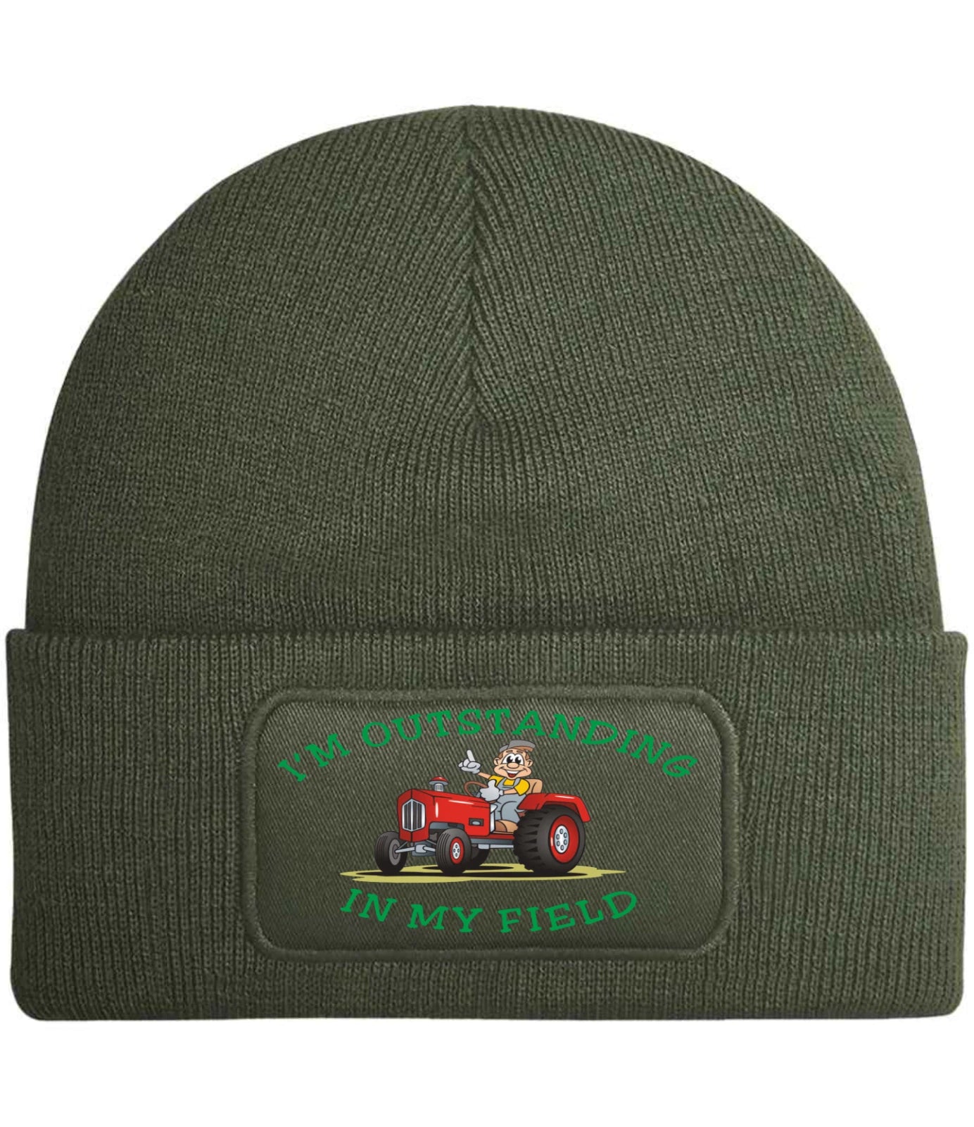 Funny Humour Tractor Driver Farmer Farming premium Quality Beanie Hat Gift