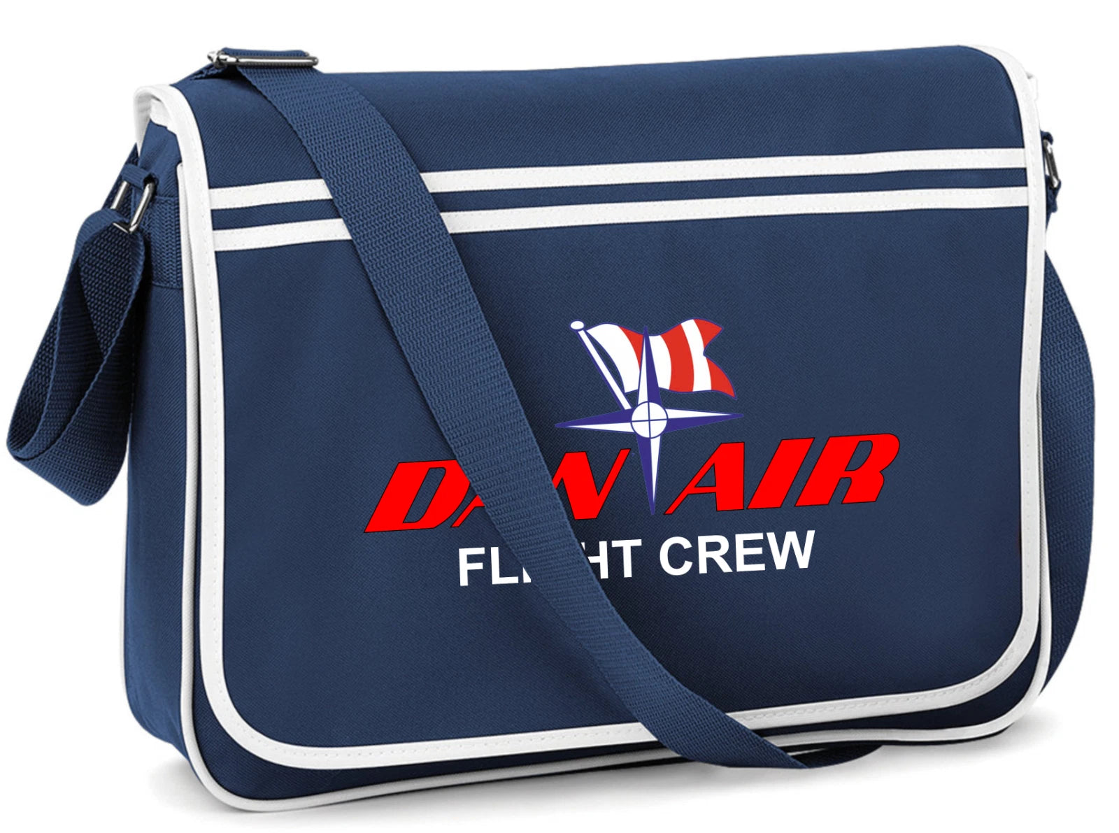 Customiseable Retro Vintage Design DanAir Airline Flight Travel Messenger Bag