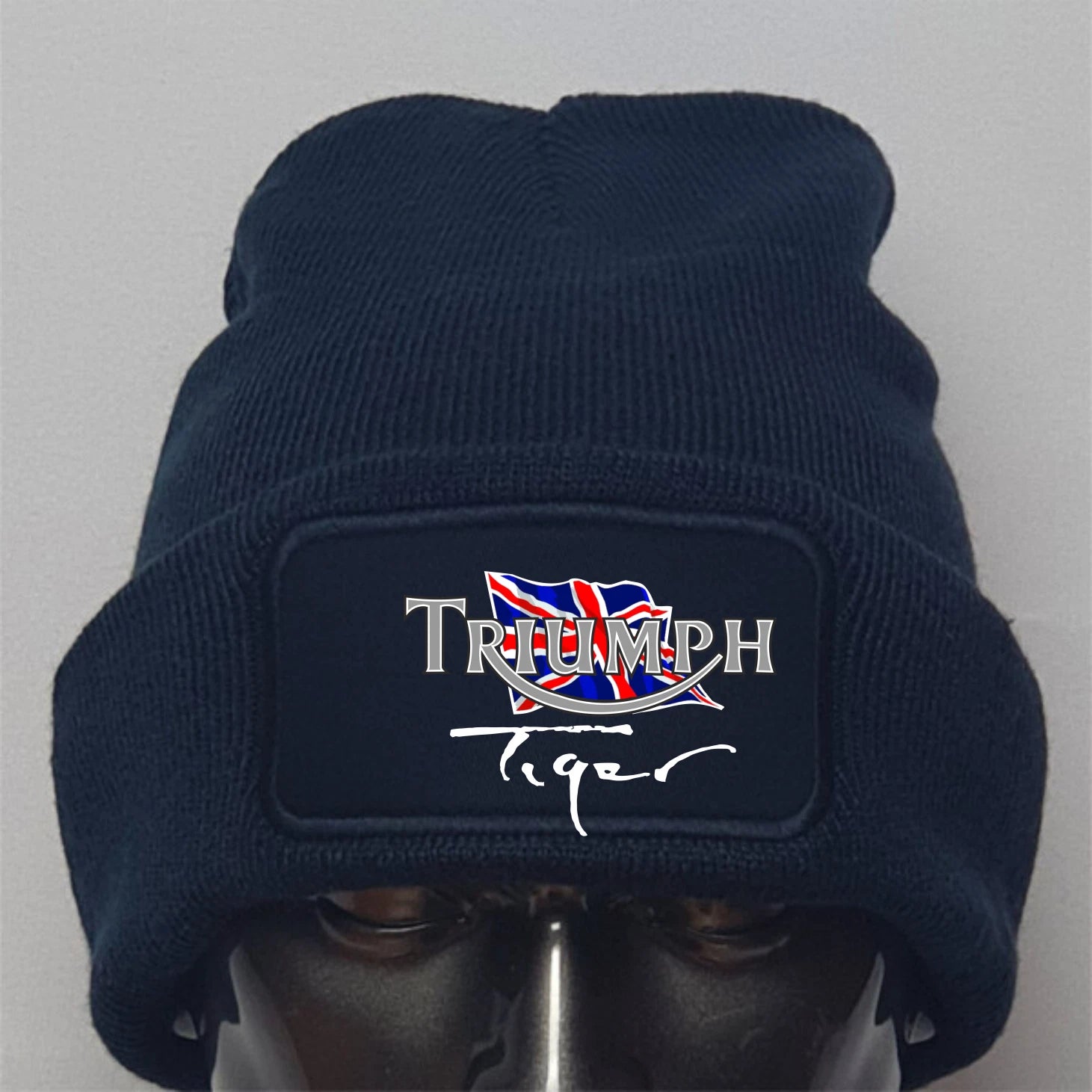 Retro Vintage Classic Triumph Tiger Motorcycle Premium Quality Beanie Hat