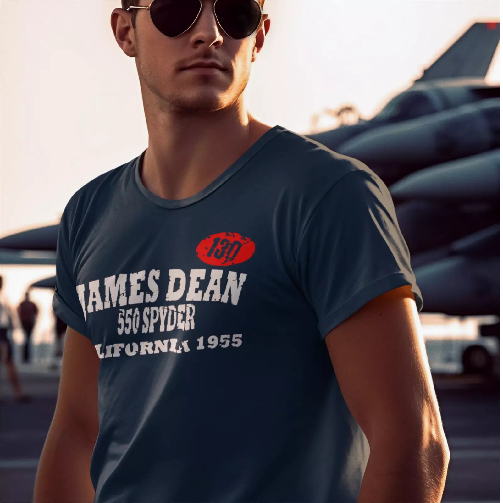 Retro Vintage James Dean 1935 Film 550 Spyder Premium Quality Hammer T-shirt