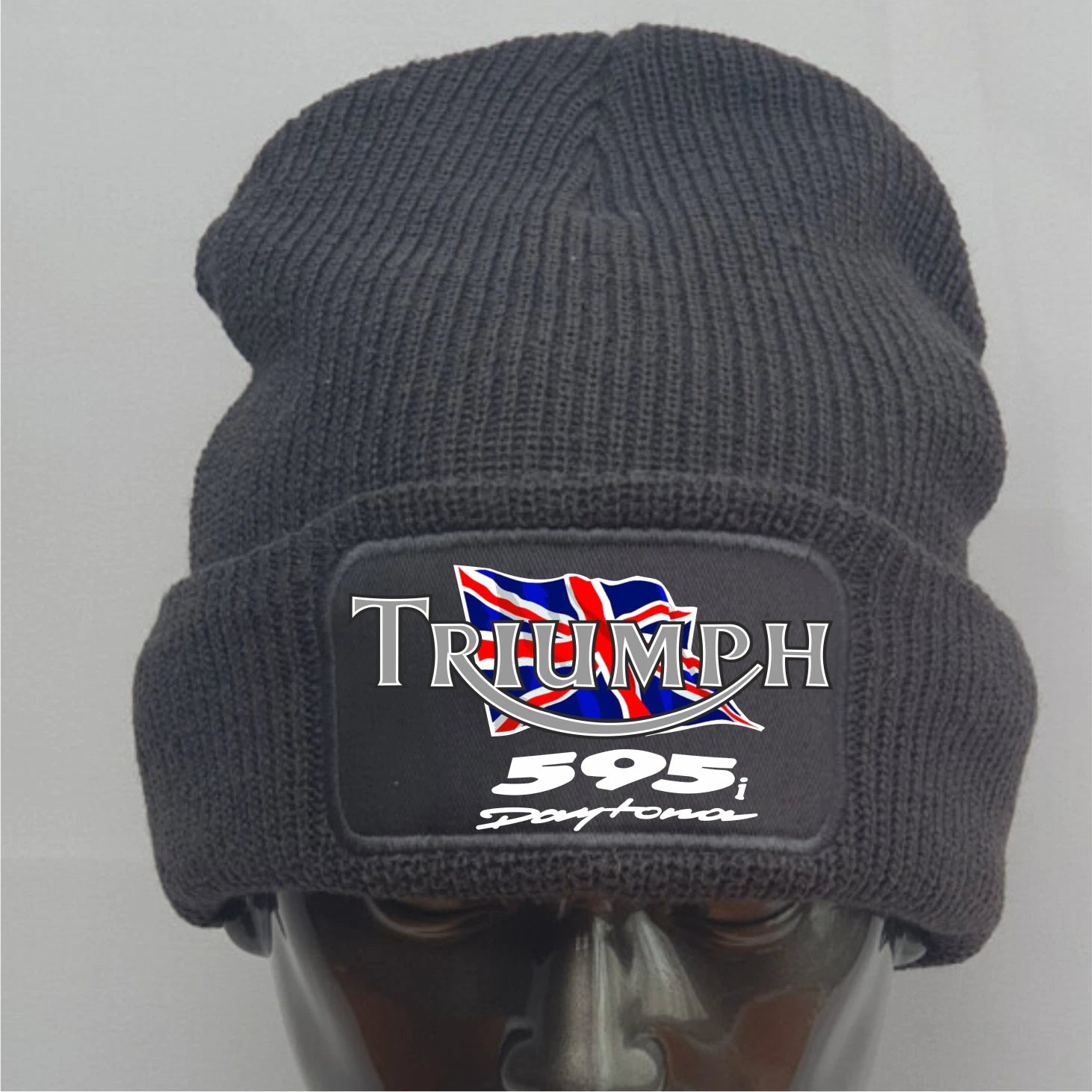 Retro Vintage Classic Triumph 595i Daytona Motorcycle Premium Quality Beanie Hat