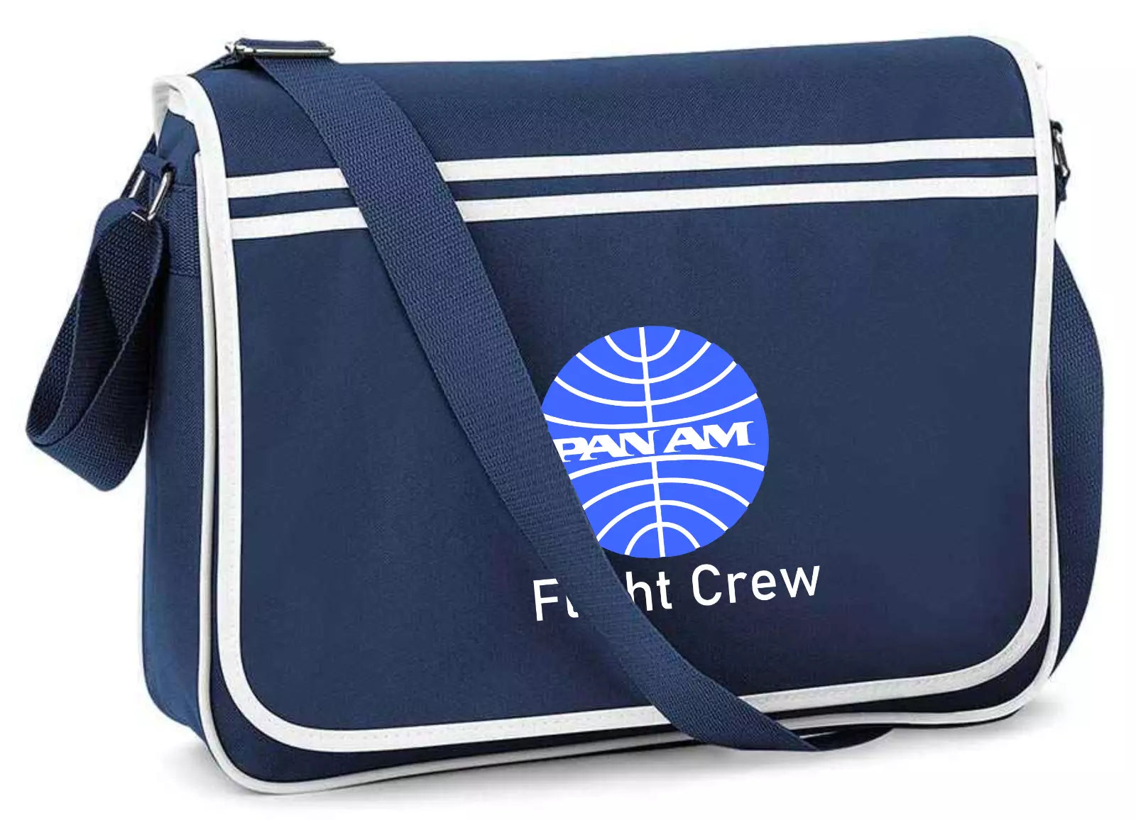 New Customiseable Retro Vintage Design PanAm Airline Flight Travel Messenger Bag