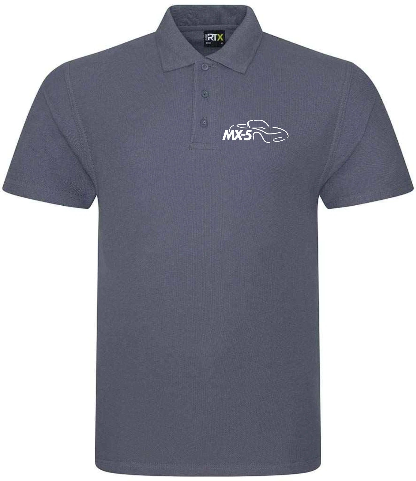 Customisable MX5 Sports Car Logo Premium Quality Poloshirt Sizes XS-4XL