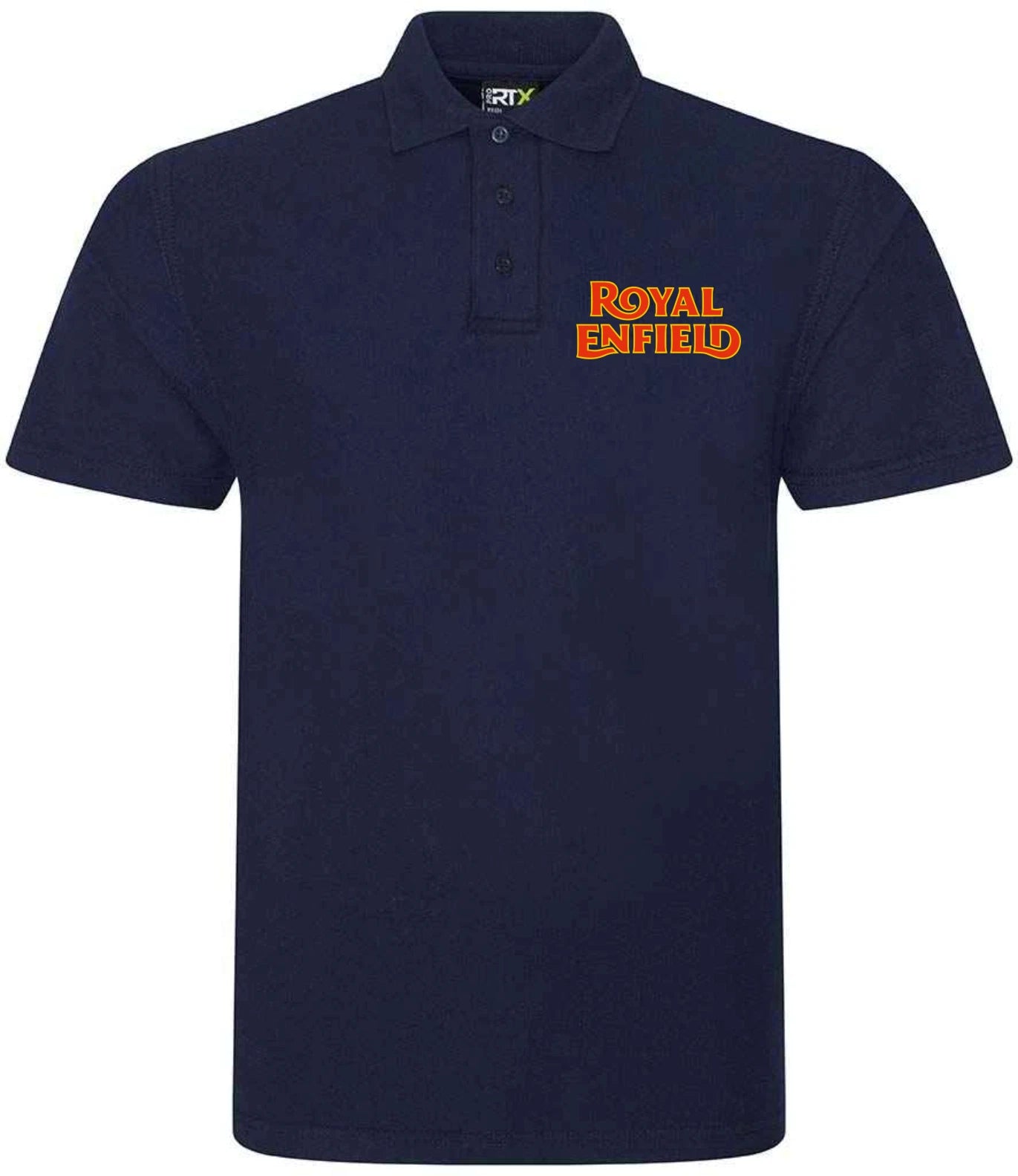 Retro Vintage Classic Royal Enfield Motorcycle Premium Quality Poloshirt XS/8XL