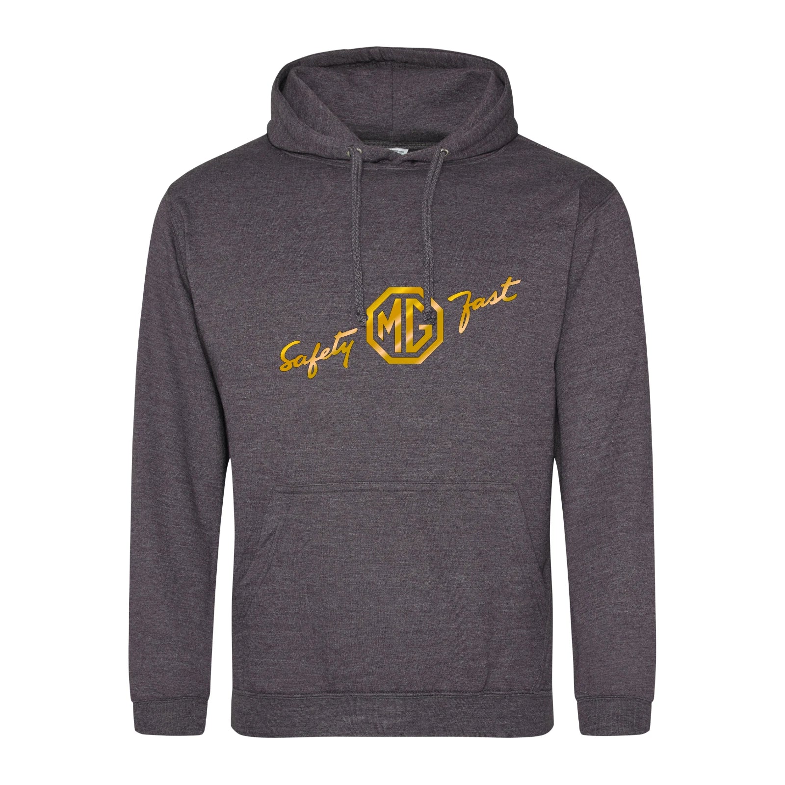 Vintage Classic English Marque MG Safety Fast Logo Premium Hooded Sweatshirt
