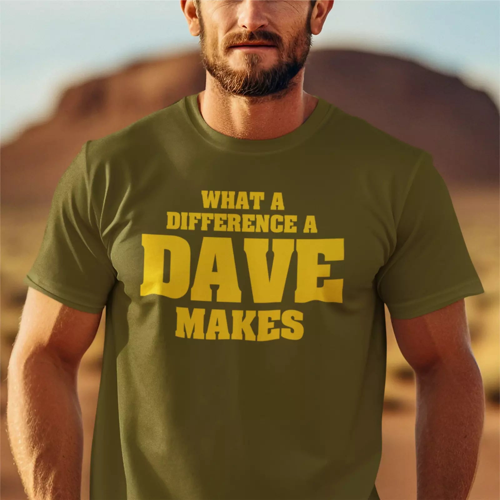 Funny Humorous What a Difference a Dave Makes Birthday Premium Hammer T-shirt