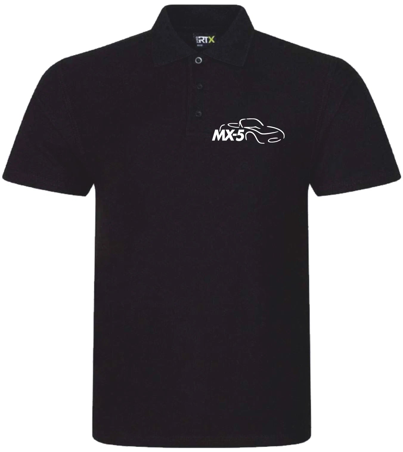 Customisable MX5 Sports Car Logo Premium Quality Poloshirt Sizes XS-4XL