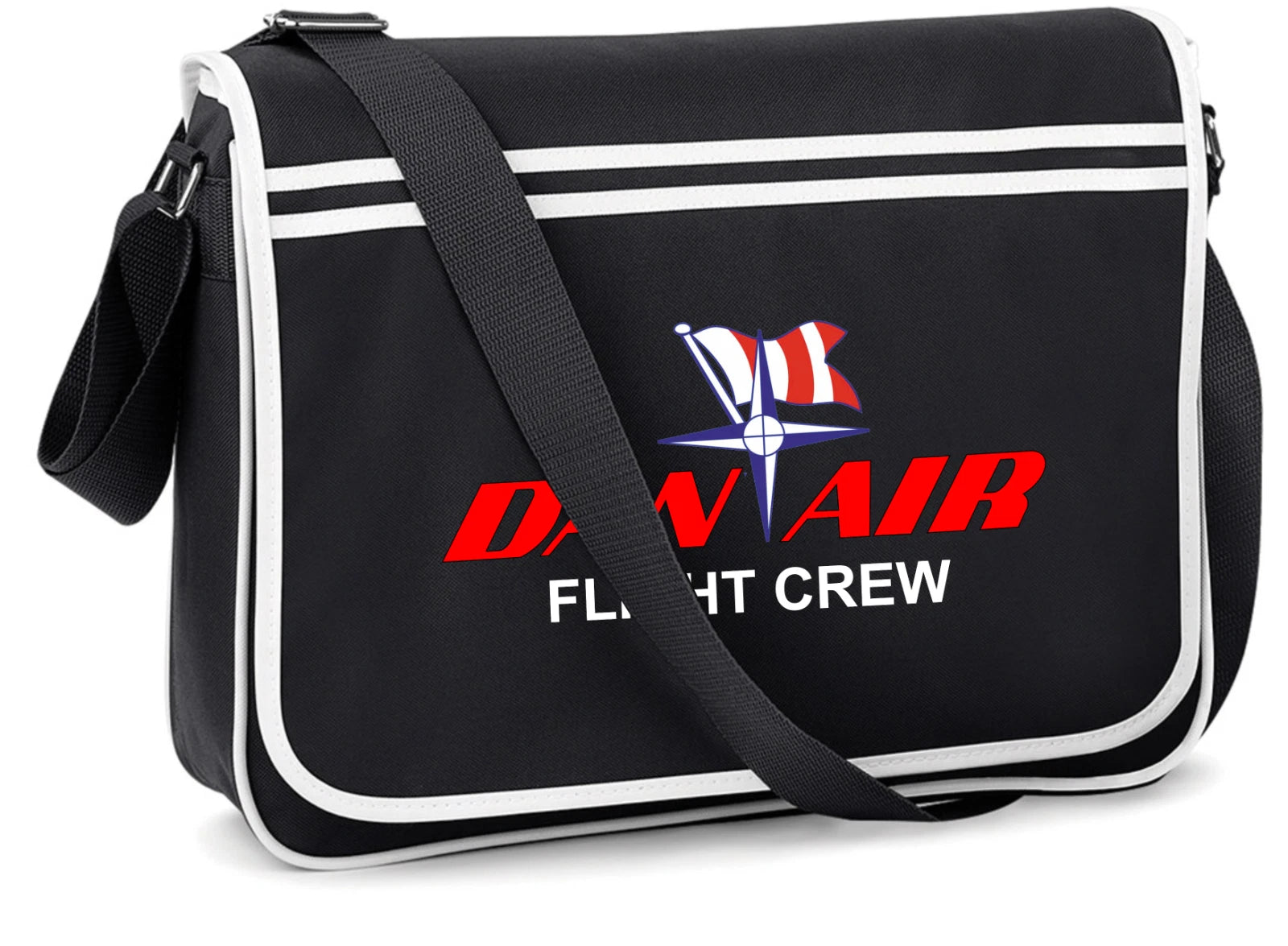 Customiseable Retro Vintage Design DanAir Airline Flight Travel Messenger Bag