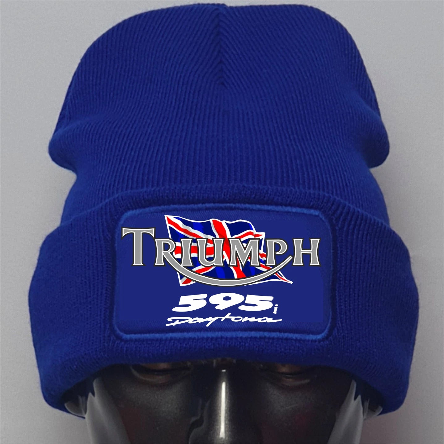 Retro Vintage Classic Triumph 595i Daytona Motorcycle Premium Quality Beanie Hat