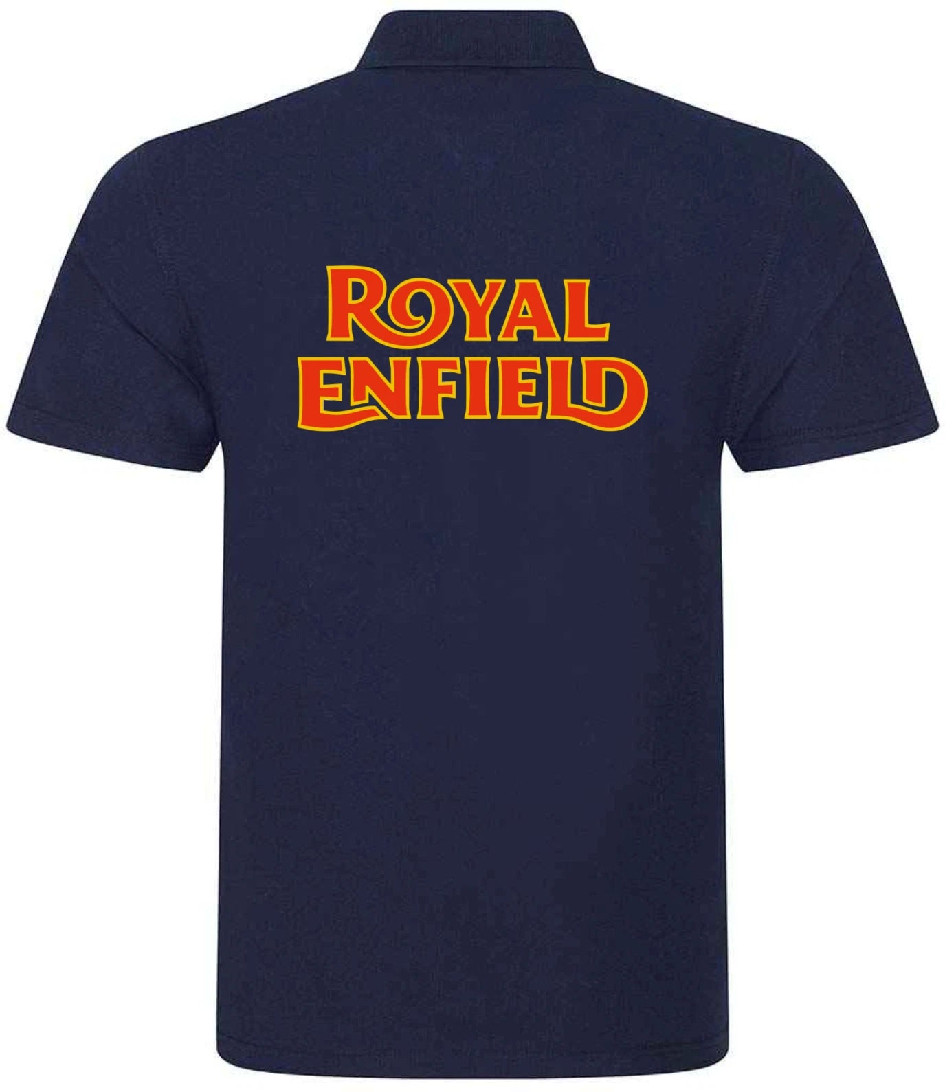 Retro Vintage Classic Royal Enfield Motorcycle Premium Quality Poloshirt XS/8XL