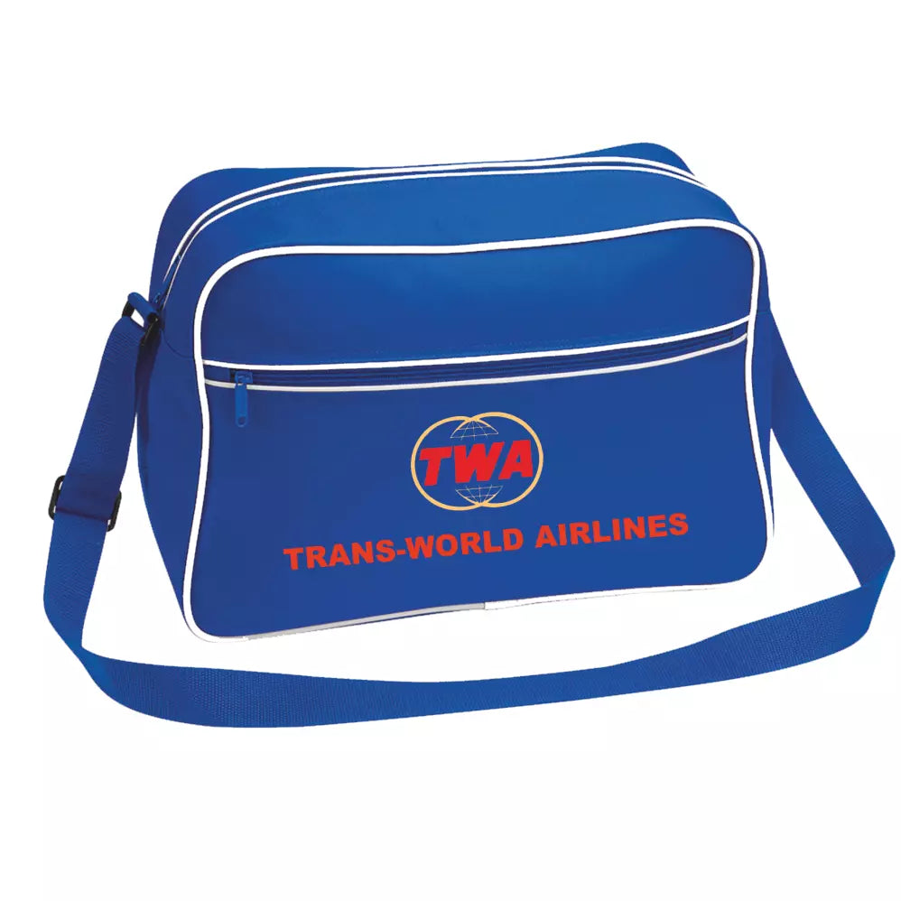 New Customiseable Retro Vintage Design TWA Airline Flight Travel Shoulder Bag