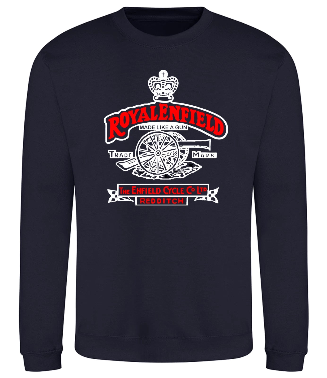 Retro Vintage Classic Royal Enfield Motorcycle Biker Premium Quality Sweatshirt