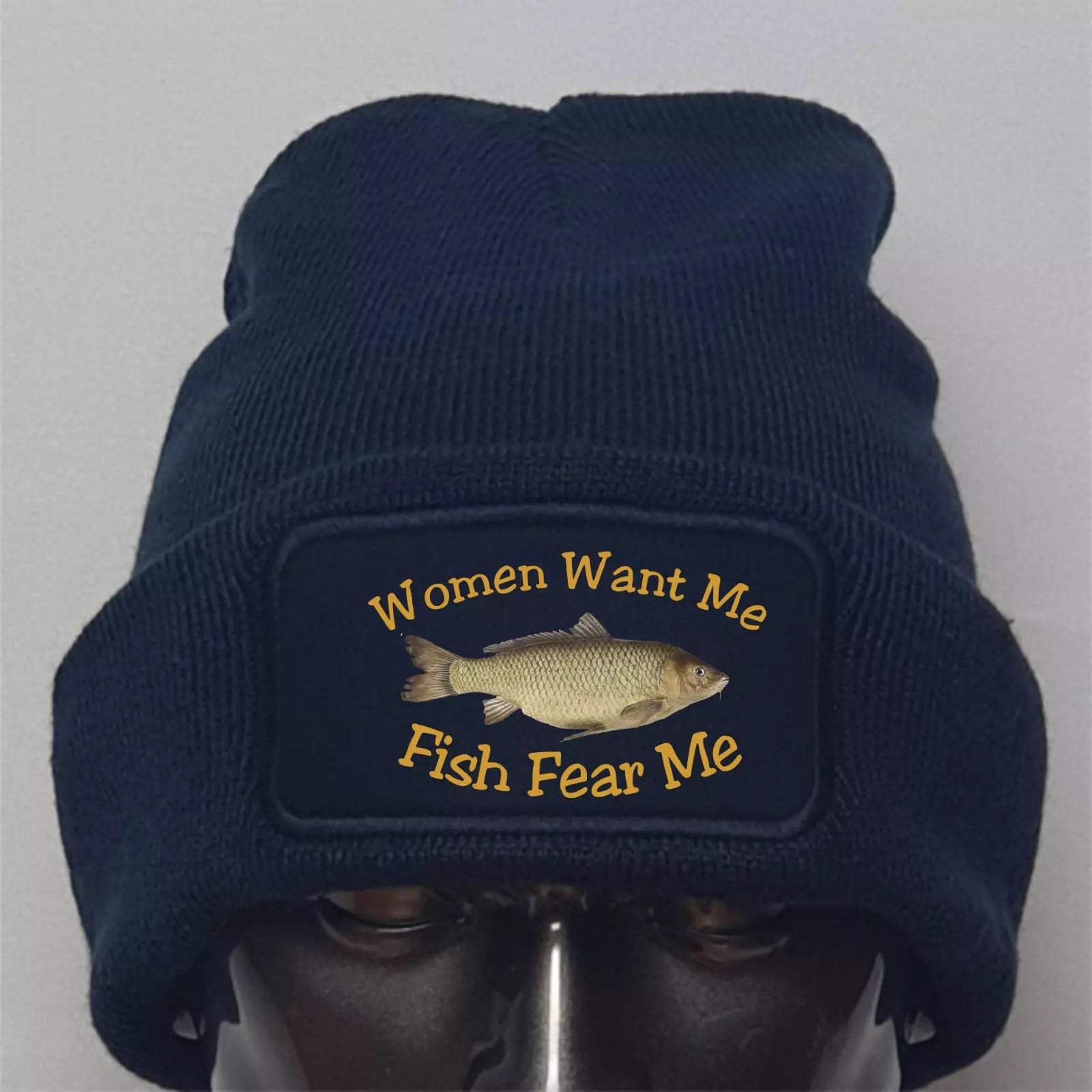 Hew Funny Fishing Angling Women Want Me Fish Fear Me Premium Quality Beanie Hat