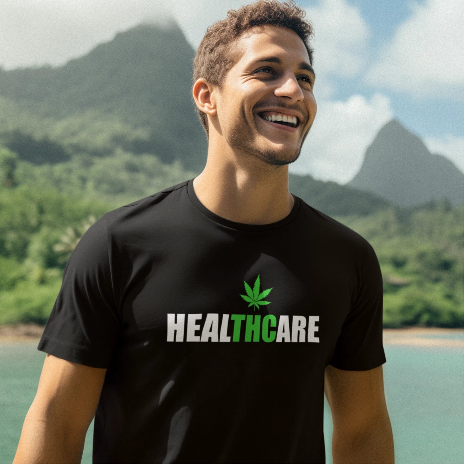 Funny Humorous Cannabis Healthcare THC Premium Quality Hammer T-shirt