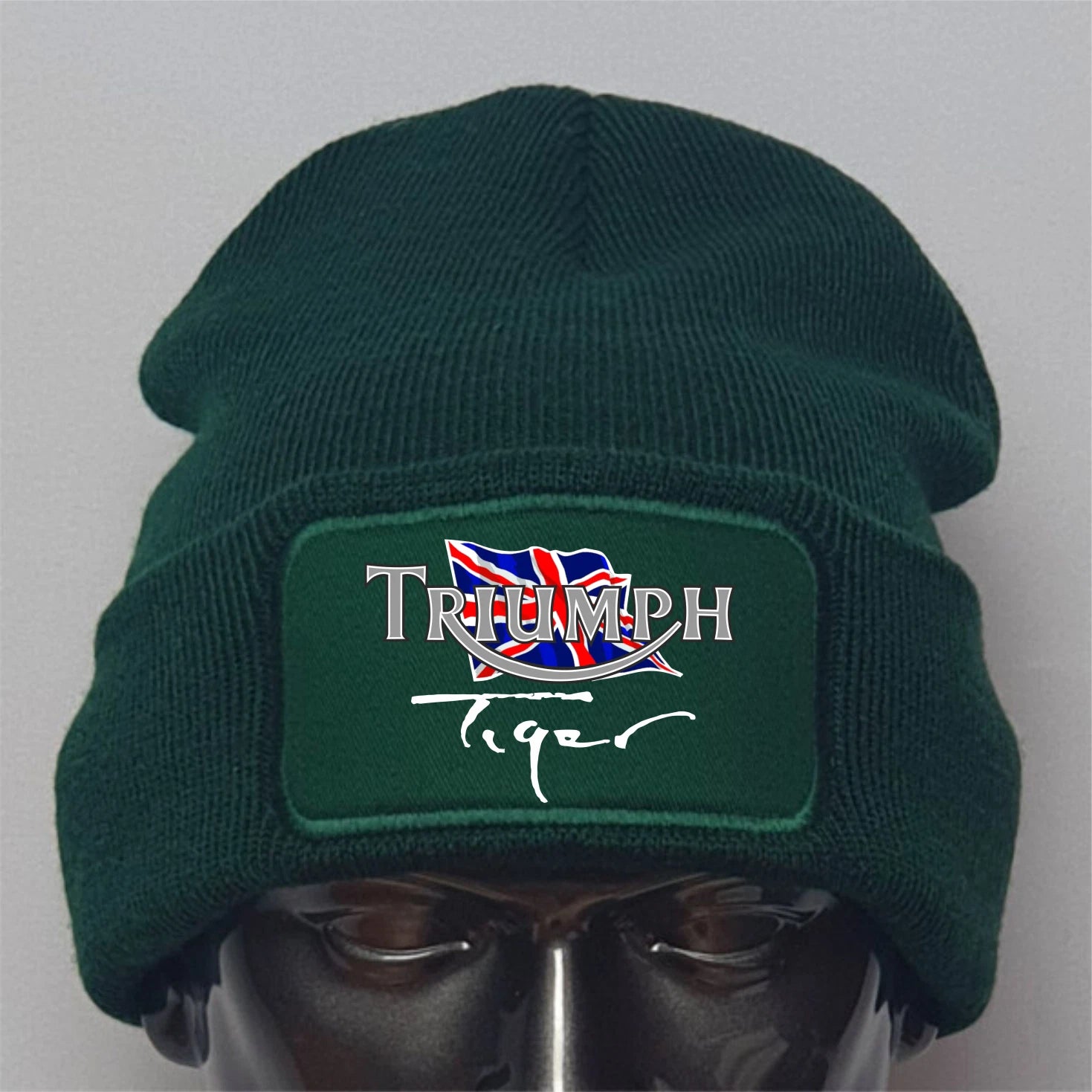 Retro Vintage Classic Triumph Tiger Motorcycle Premium Quality Beanie Hat