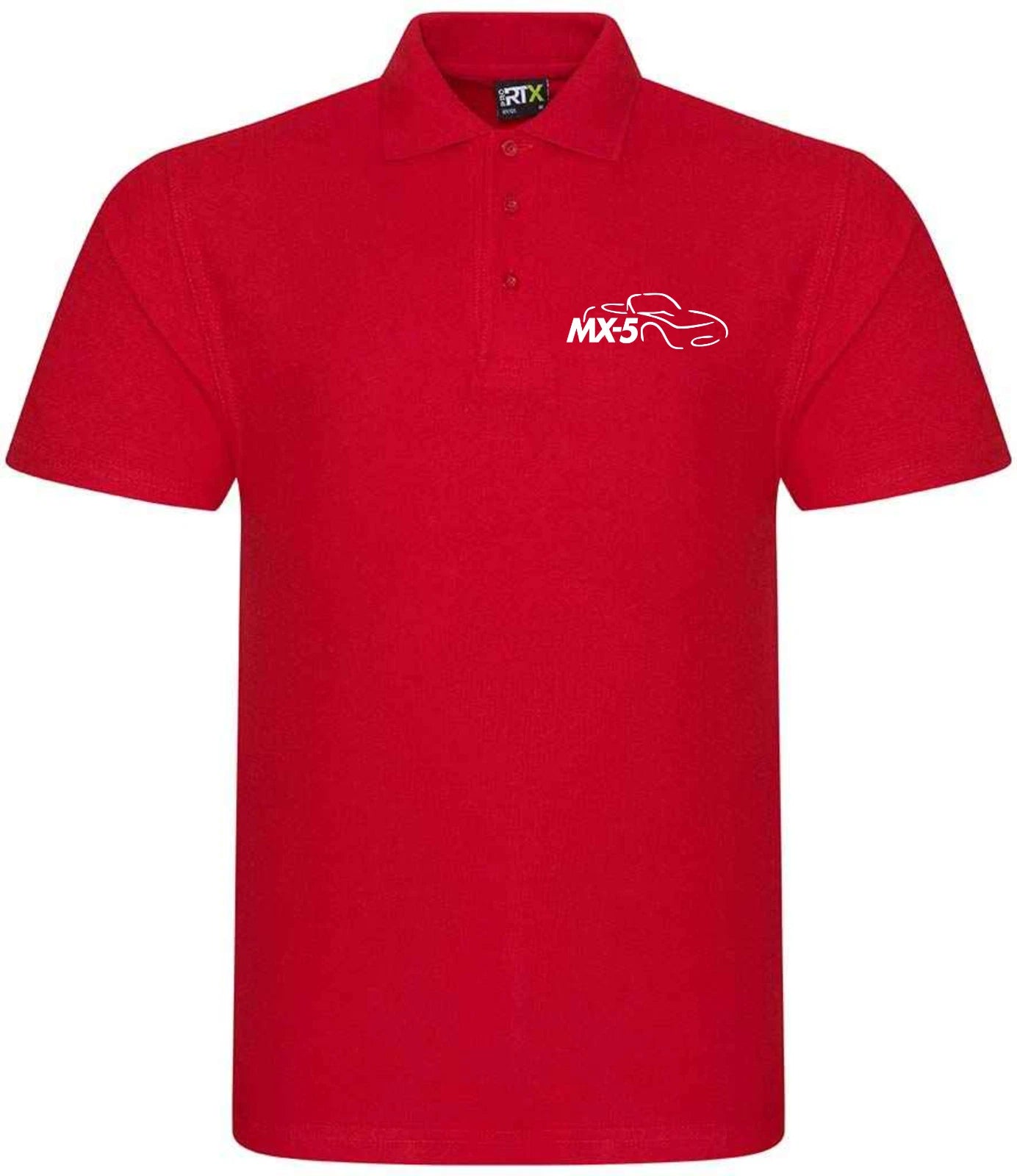 Customisable MX5 Sports Car Logo Premium Quality Poloshirt Sizes XS-4XL