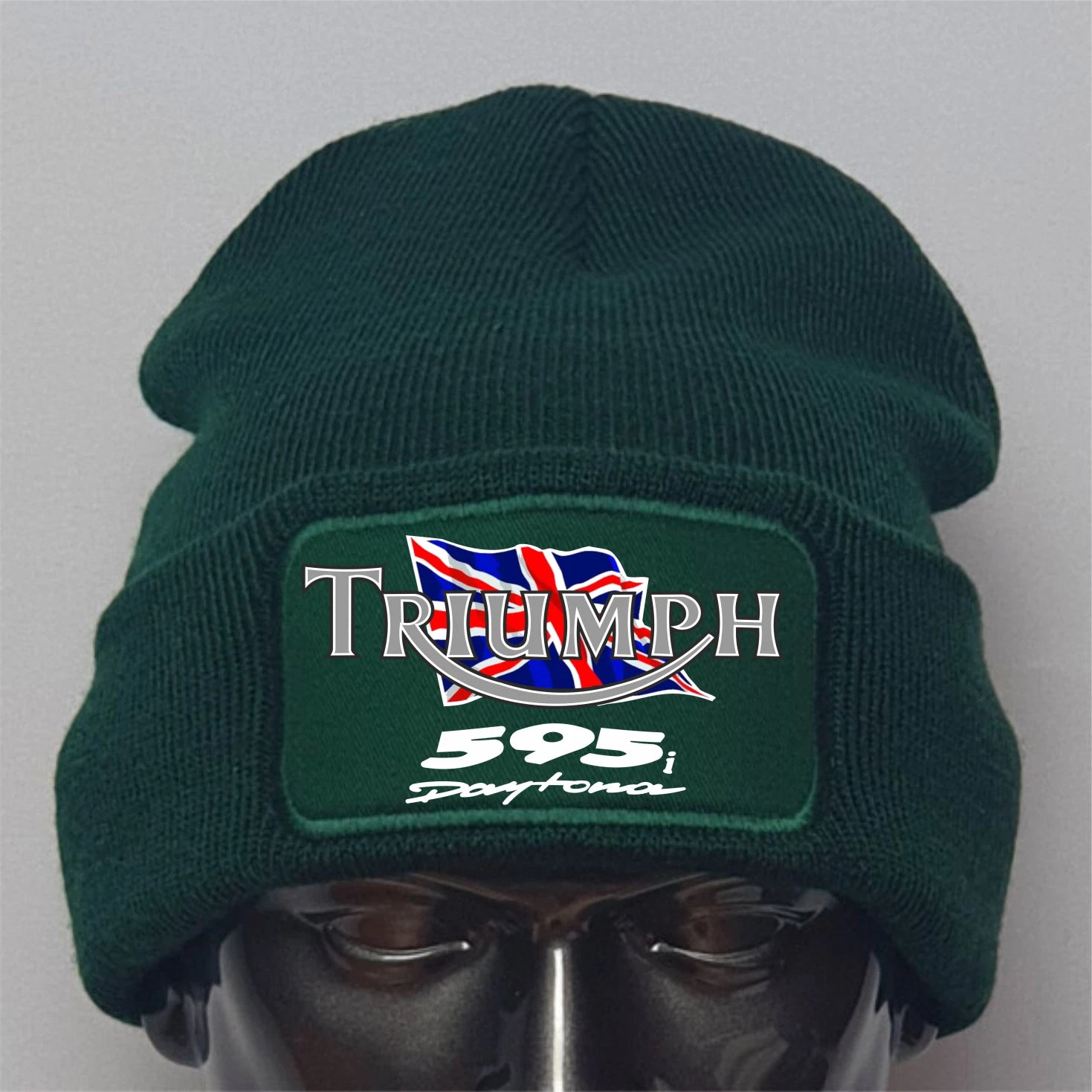 Retro Vintage Classic Triumph 595i Daytona Motorcycle Premium Quality Beanie Hat