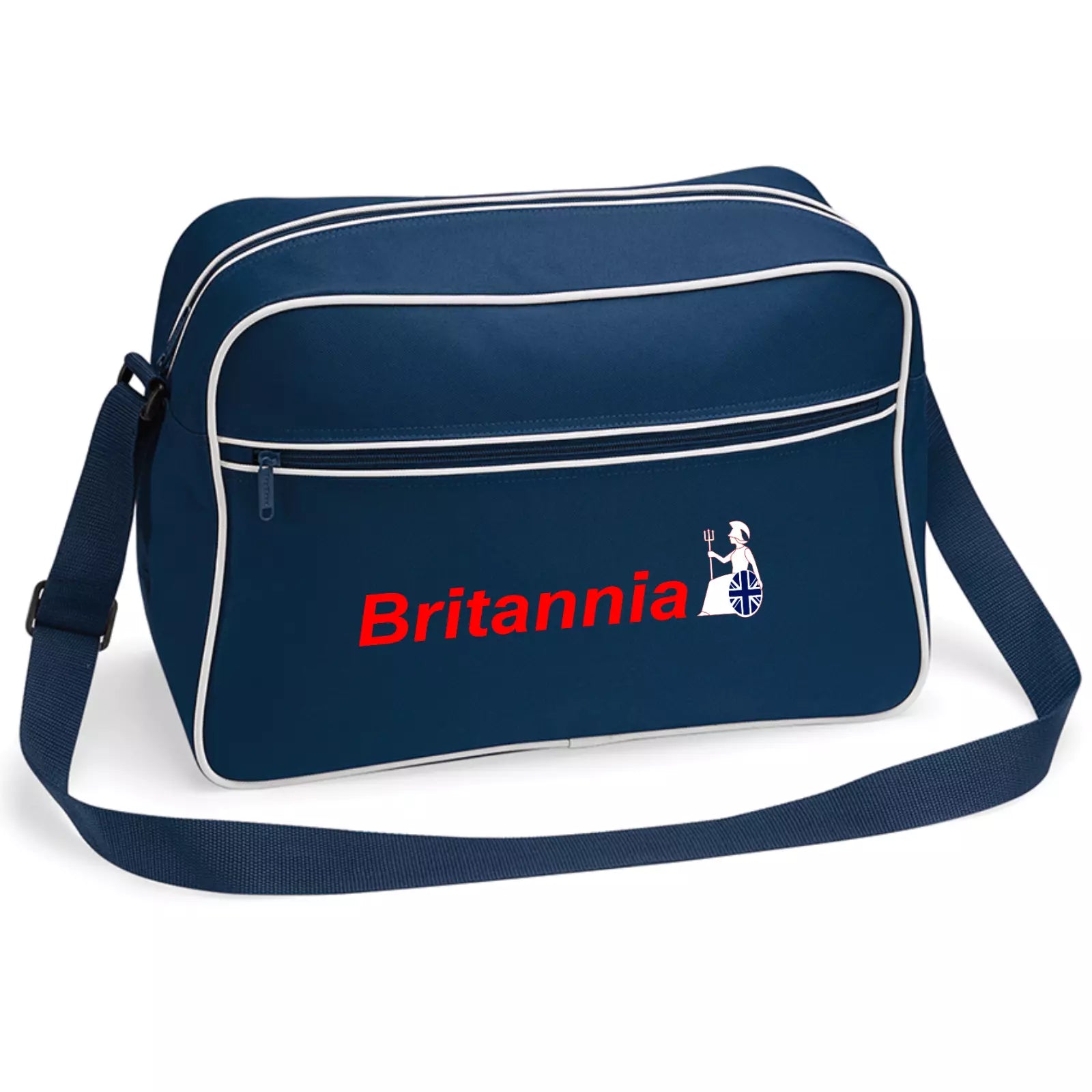 New Customiseable Retro Vintage Design Britinnia Airline Flight Shoulder Bag