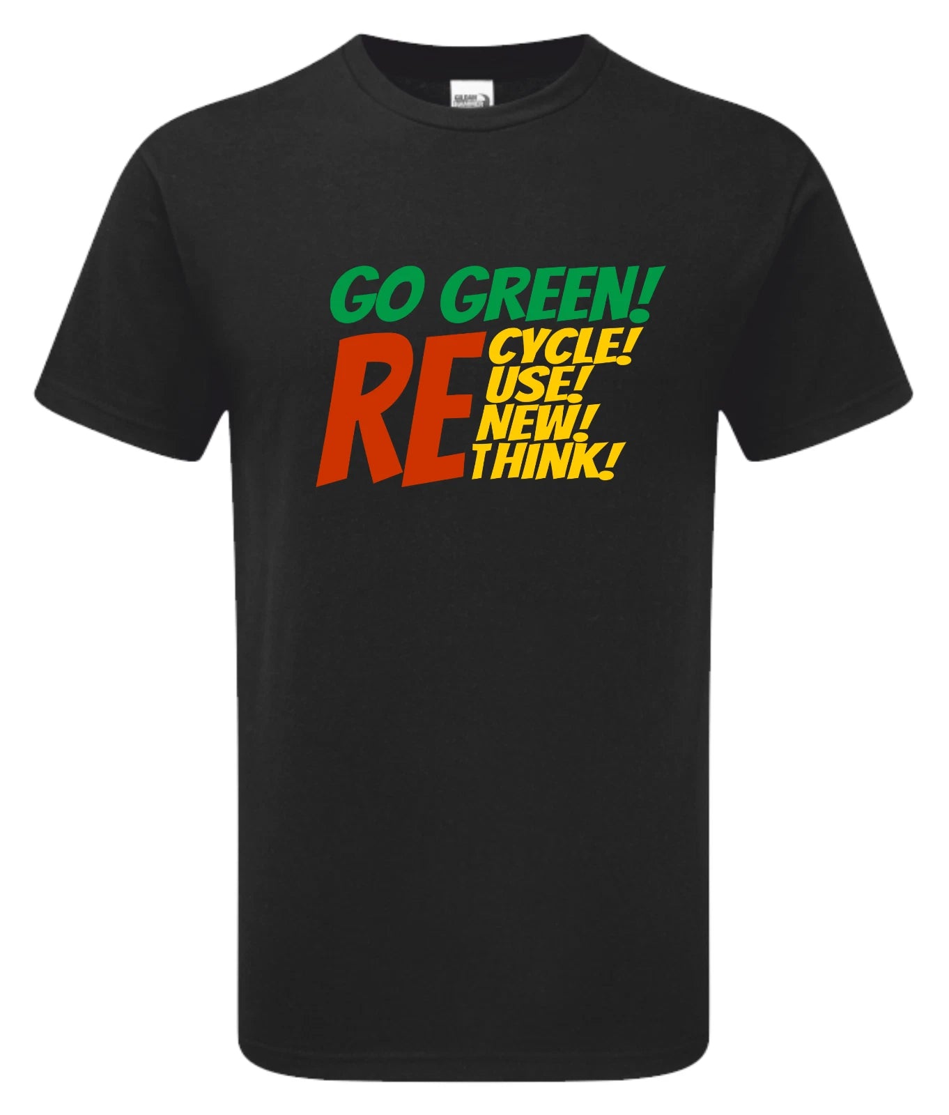 Funny Humorous Hidden Message Go Green  Premium Quality Hammer T-shirt