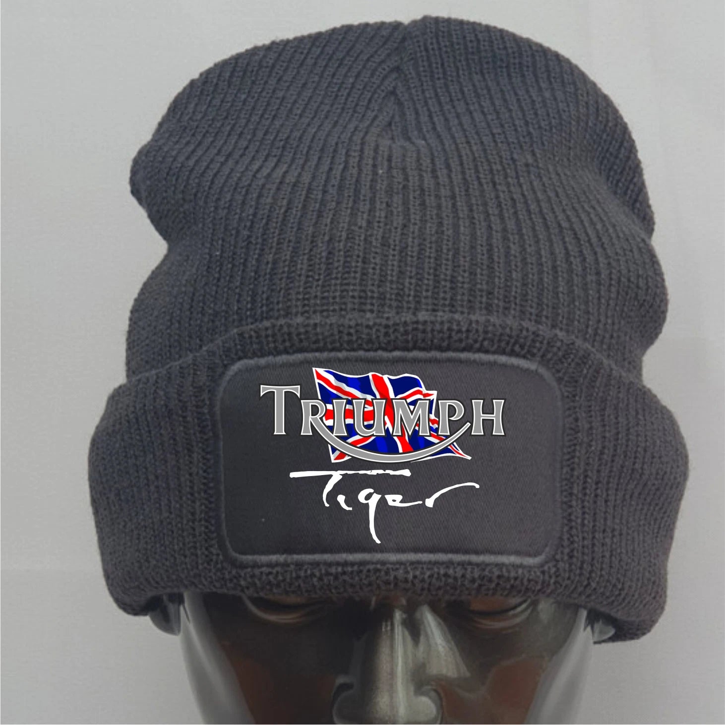 Retro Vintage Classic Triumph Tiger Motorcycle Premium Quality Beanie Hat