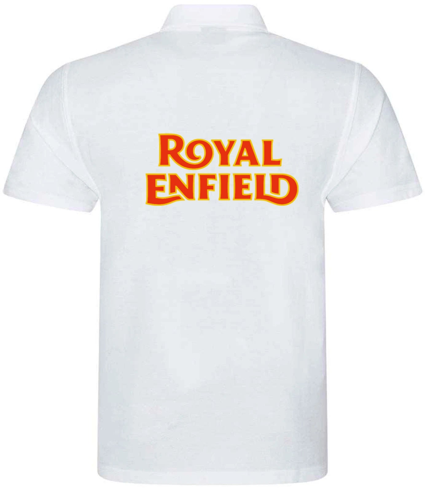 Retro Vintage Classic Royal Enfield Motorcycle Premium Quality Poloshirt XS/8XL