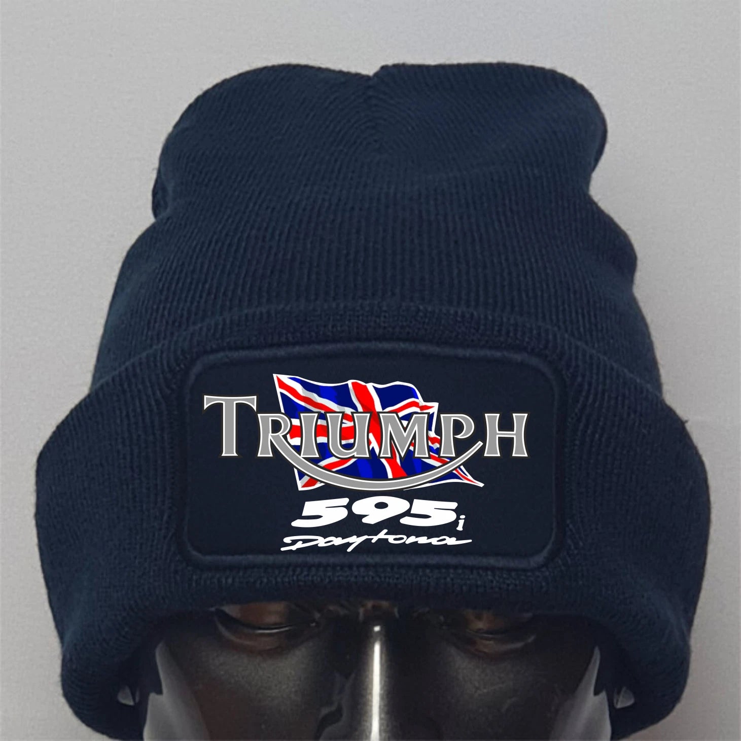 Retro Vintage Classic Triumph 595i Daytona Motorcycle Premium Quality Beanie Hat