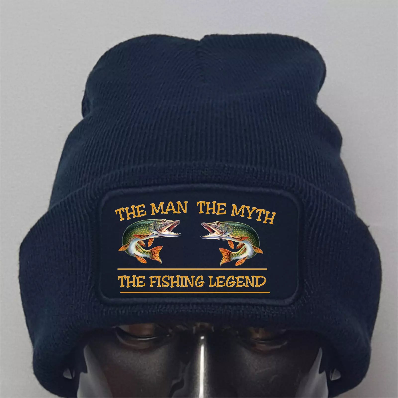 Custom Funny Fishing Angling The Man The Myth  Premium Quality Beanie Hat