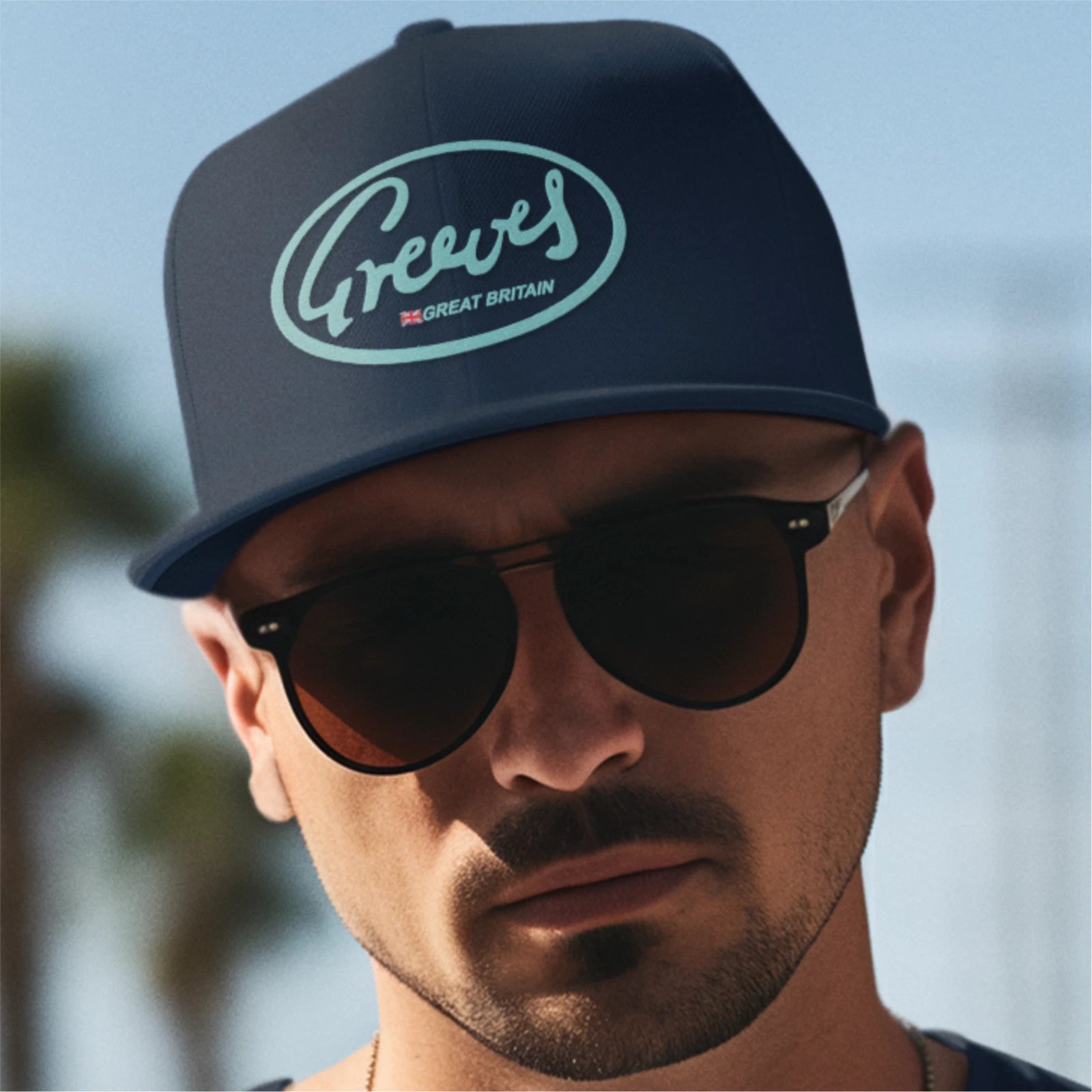 Retro Vintage Classic English Marque Greeves Motorcycle Logo Biker Baseball Cap