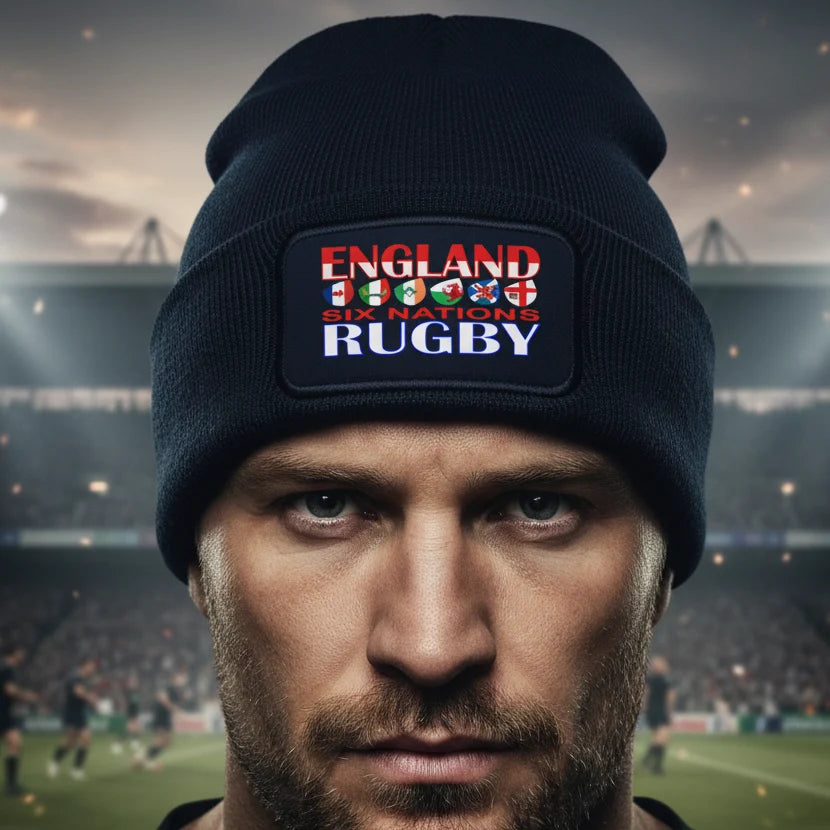 Signature Apparel - 2026-rugby-six-nations-england-premium-quality-beanie-hat