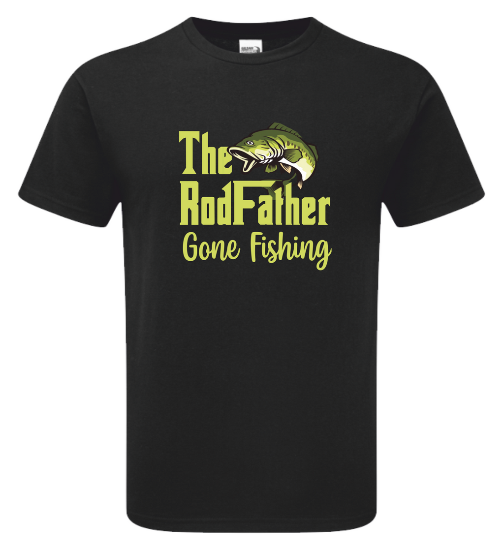 Custom | RodFather | Fishing Angling | Dad | T-shirt |
