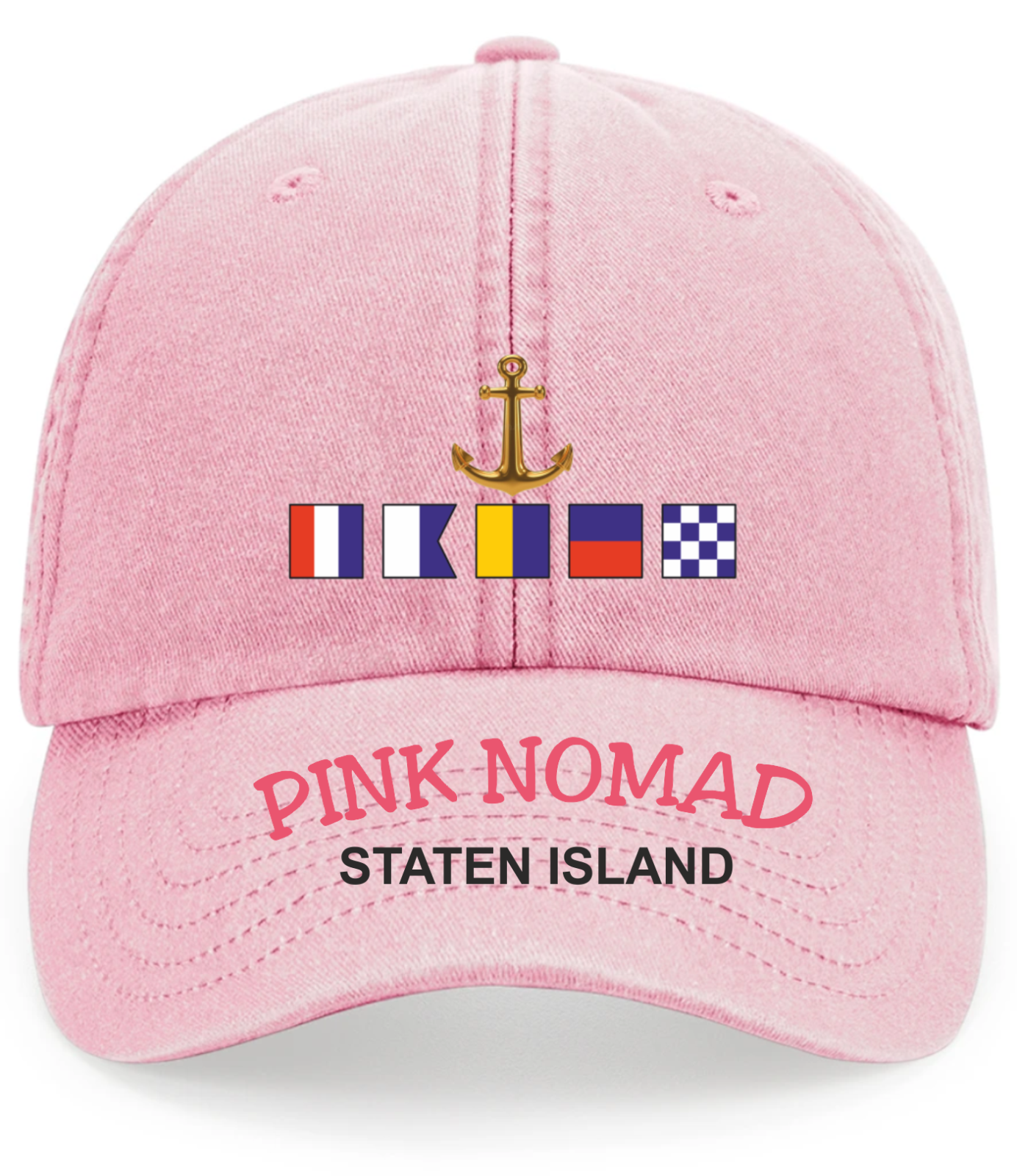 Custom | Nautical Signal | Flags | Name | Quality Baseball Cap |