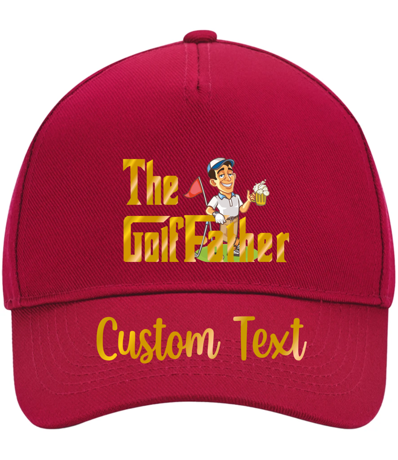 Custom Funny GolfFather Father Dads Day Baseball Cap Fathers Day Gift Dad Daddy