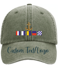 Custom | Nautical Signal | Flags | Name | Quality Baseball Cap |