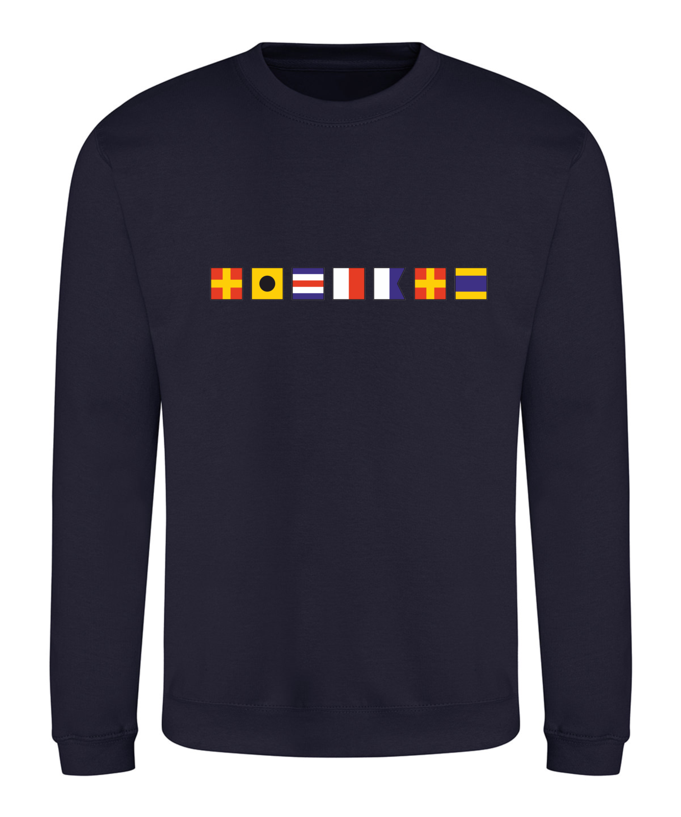 Custom Name Sweatshirt Nautical Signal Flags |Gift|