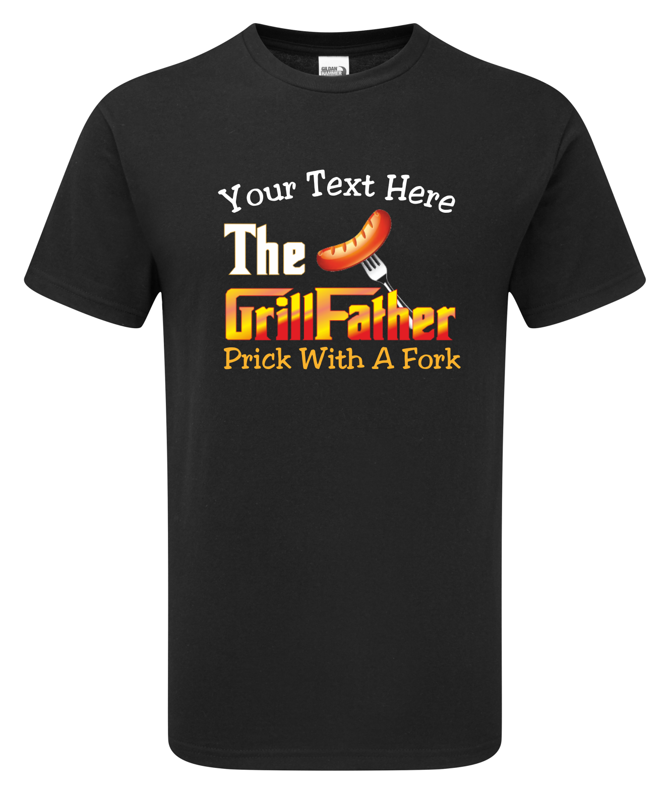Funny Fathers Day Gift BBQ Cooking GrillFather Hammer T-shirt Save 30% Multi-Buy