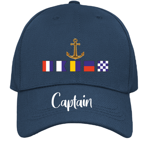 Custom | Nautical Signal | Flags | Name | Baseball Cap |