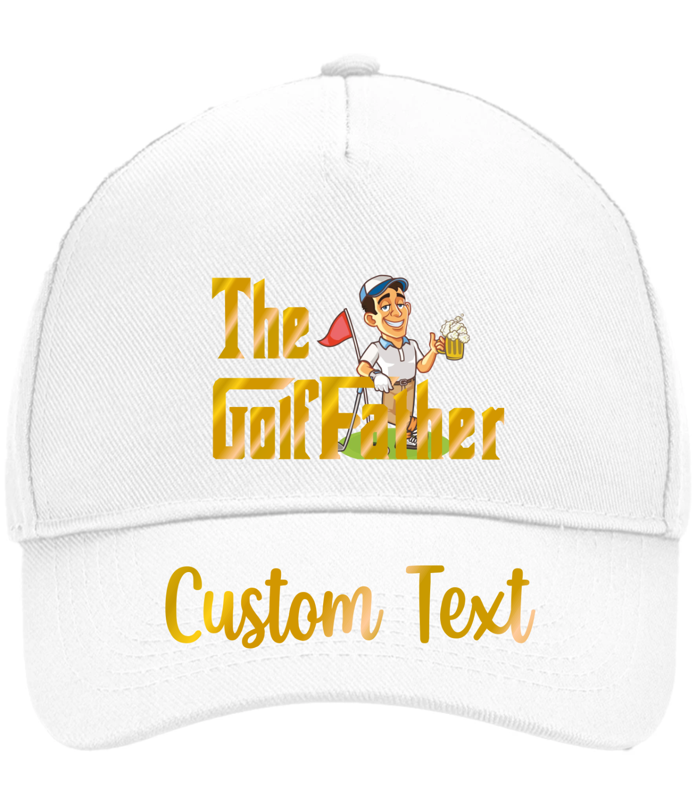 Custom Funny GolfFather Father Dads Day Baseball Cap Fathers Day Gift Dad Daddy