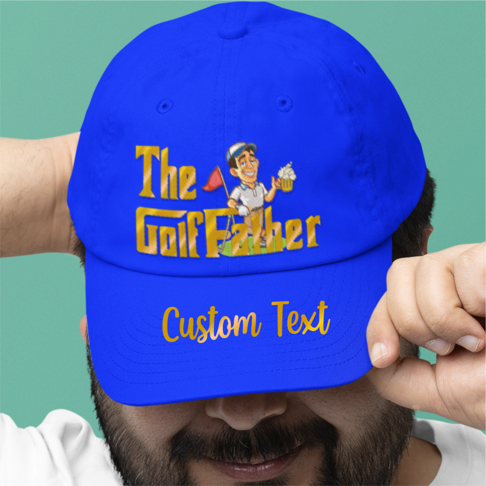 Custom Funny GolfFather Father Dads Day Baseball Cap Fathers Day Gift Dad Daddy