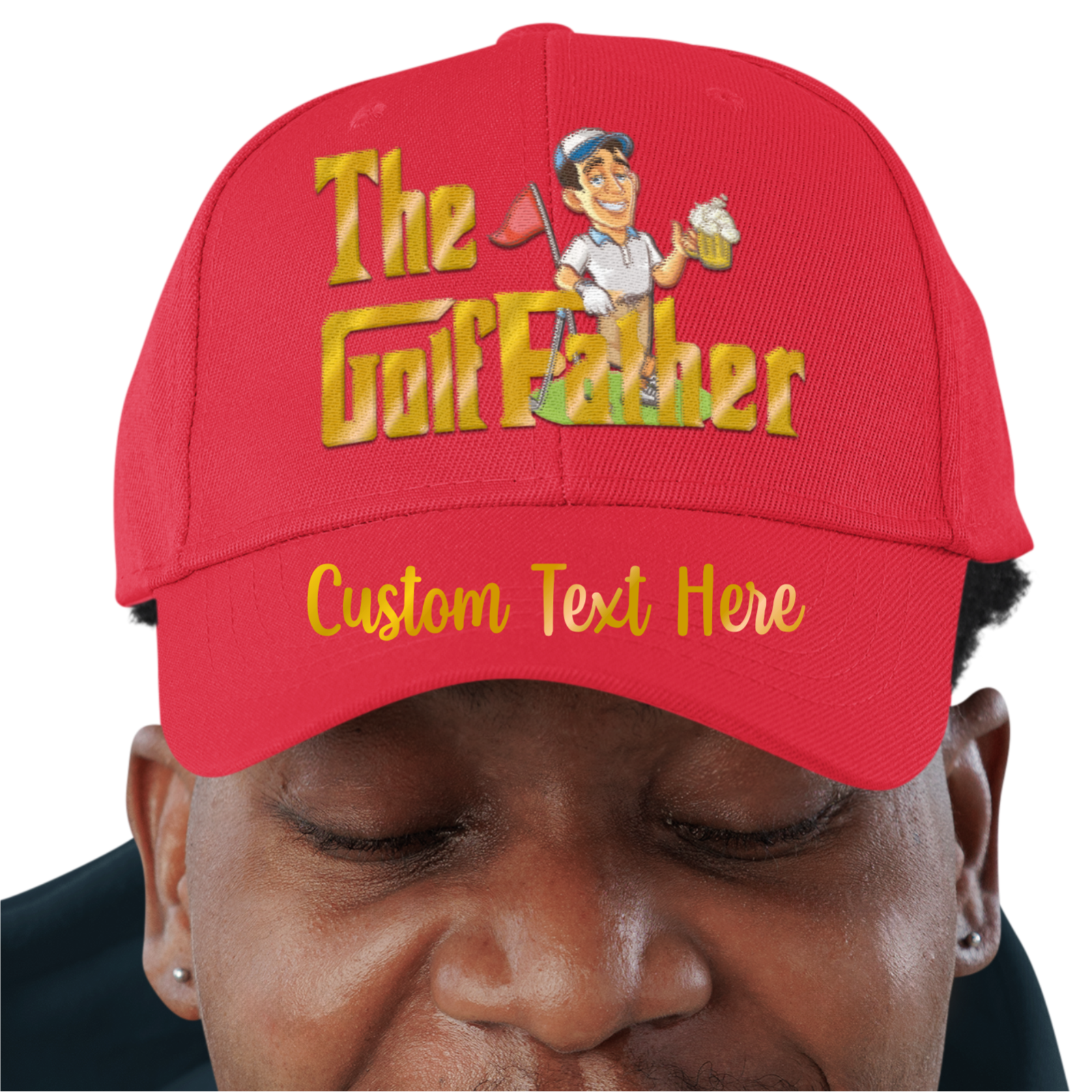 Custom Funny GolfFather Father Dads Day Baseball Cap Fathers Day Gift Dad Daddy