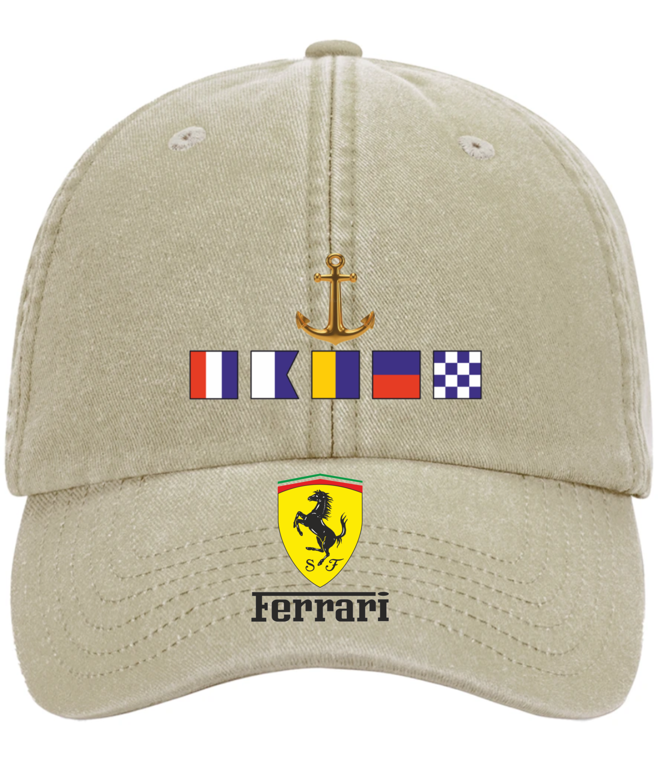 Custom | Nautical Signal | Flags | Name | Quality Baseball Cap |