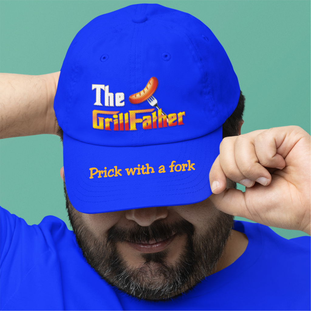 Funny GrillFather Godfather Baseball Cap Fathers Day Gift Dad Daddy