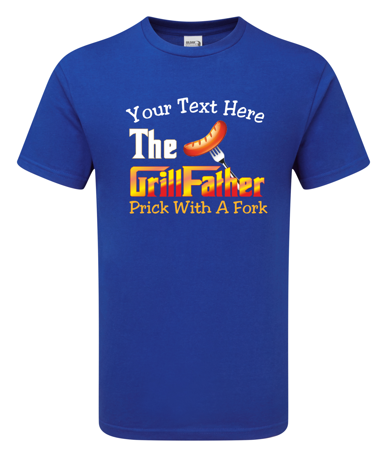 Funny Fathers Day Gift BBQ Cooking GrillFather Hammer T-shirt Save 30% Multi-Buy