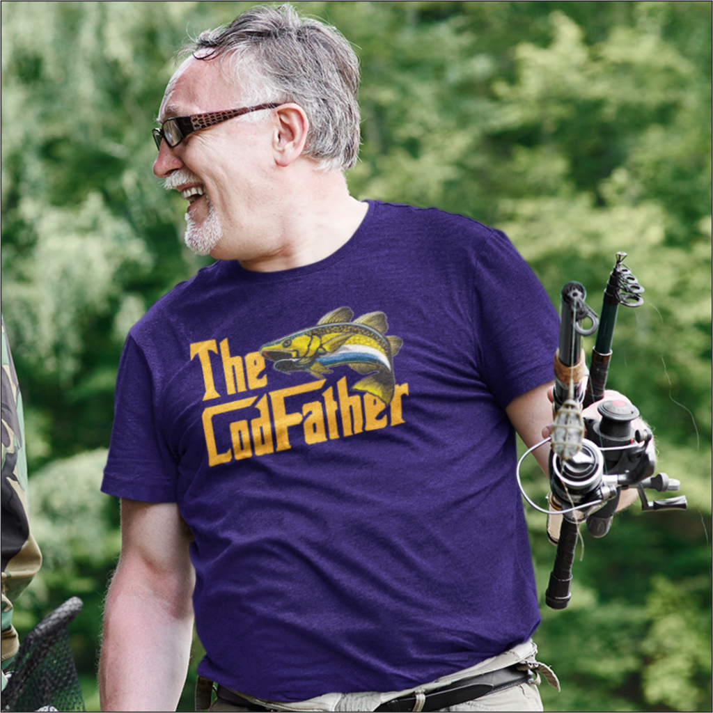 Custom | CodFather | Fishing Angling | Dad | T-shirt |  Fathers Day