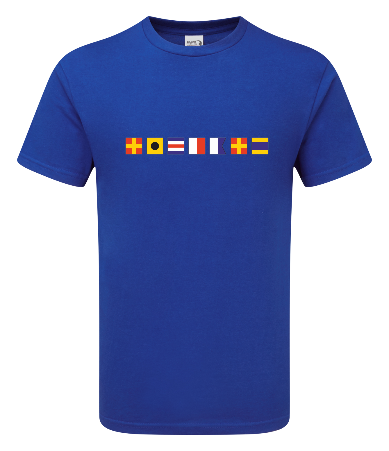 Nautical Signal Alphabet Flags Custom Message T-shirt | Gift for Yachtsmen and Women |