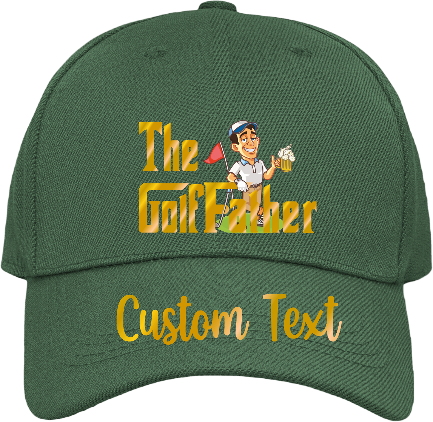 Custom Funny GolfFather Father Dads Day Baseball Cap Fathers Day Gift Dad Daddy