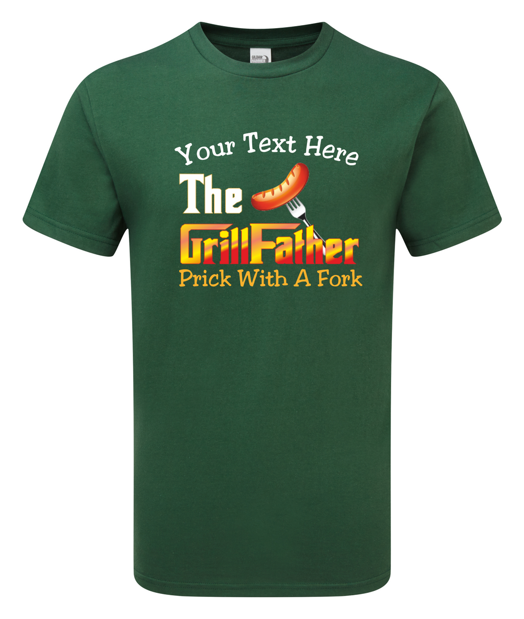 Funny Fathers Day Gift BBQ Cooking GrillFather Hammer T-shirt Save 30% Multi-Buy