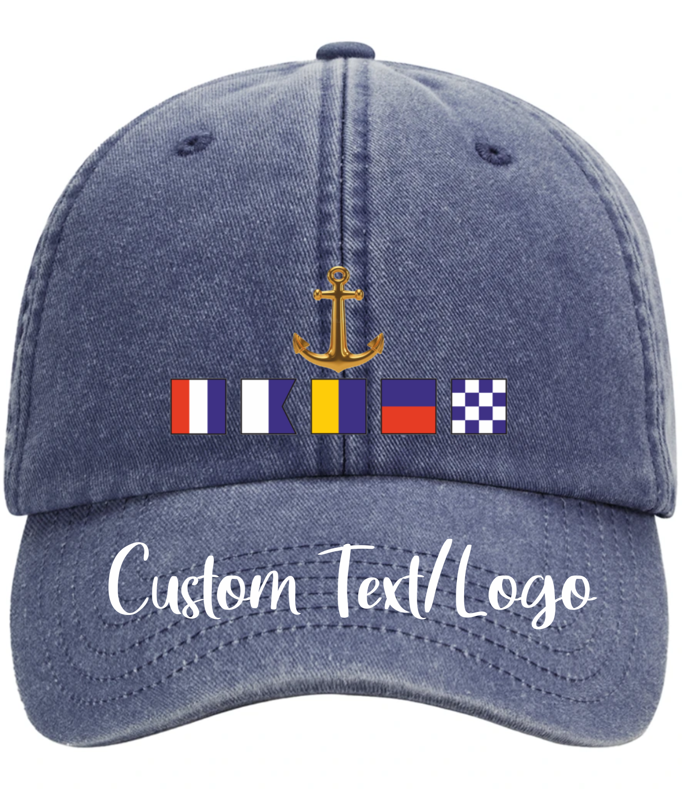 Custom | Nautical Signal | Flags | Name | Quality Baseball Cap |